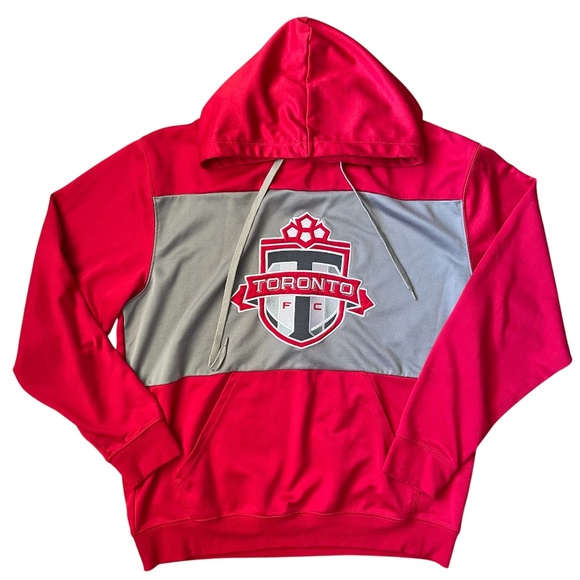 Toronto FC MLS Hoodie Sweatshirt Red Men’s Size Large - Picture 1 of 10